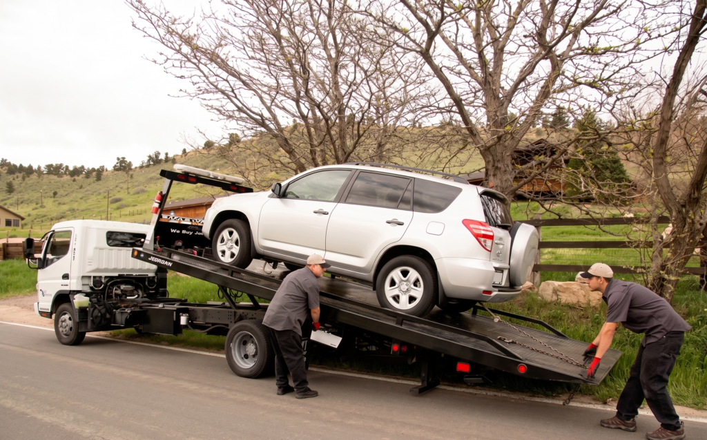 Professional cash for cars dandenong towing truck
